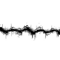 Abstract Waveform, Minimalist Soundscape, Digital Texture vector