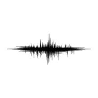 Sonic Wave Abstract, Minimalist Sound Visualization vector
