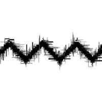 Abstract Waveform, Geometric Chaos, Minimalist vector