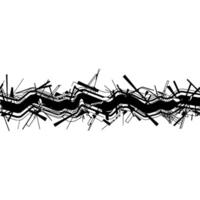 Abstract Black Lineage, Chaotic Flow, Minimalist vector