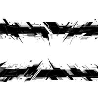 Dynamic Geometric Abstract, Black White Composition vector