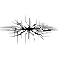 Fractured Circuitry Digital Rupture, Abstract Energy vector