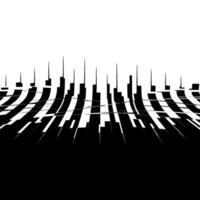 Abstract Cityscape Linear Distortion, Minimalist Tension vector