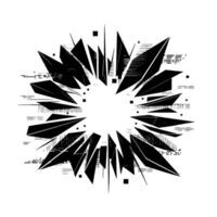 Geometric Burst Abstract Explosion of Lines and Shapes vector