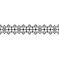 Geometric Southwestern Border, Pixelated Pattern vector