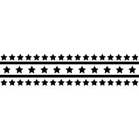Layered Star Border, Minimalist , Geometric Pattern vector