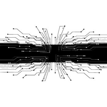 Neural Network Pathways, Abstract Digital Connection vector