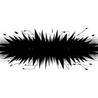 Digital Fracture Abstract Circuitry Burst vector