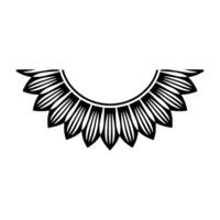 Stylized Feathered Halo, Minimalist Emblem vector