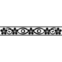 Elegant Floral Border, Vintage , Decorative Element, alternate version 365 vector