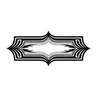 Geometric Deco Border, Abstract Wave Pattern vector