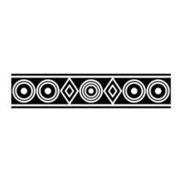 Geometric Tribal Border, Minimalist - Circular vector