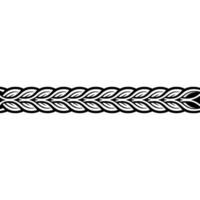 Intricate Rope Border, Minimalist vector