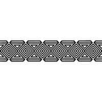 Geometric Deco Border Linear Diamond Pattern vector