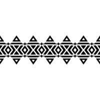 Geometric Tribal Border, Minimalist, alternate version 114 vector