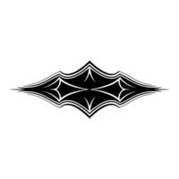 Geometric Bat Motif, Minimalist , Dark Silhouette vector