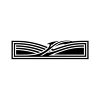 Geometric Wave Emblem, Modern Minimalist vector