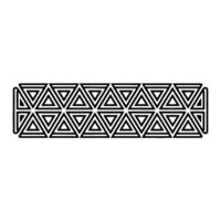 Geometric Deco Border, Repeating Triangle Pattern - Triangles vector
