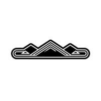 Geometric Mountainscape - Minimalist Elevation vector