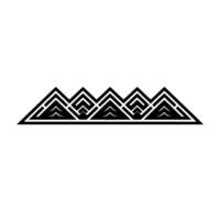 Geometric Mountain Range, Minimalist, Pattern vector