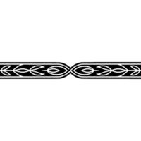 Intricate Celtic Border, Elegant , Vintage Motif, Linear vector