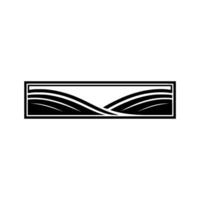Minimalist Horizon, Serene Landscape Emblem, Gradient vector