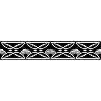 Geometric Art Deco Border, Elegant Pattern, Vintage vector