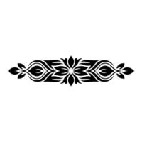 Elegant Floral Border, Vintage Element, alternate version 65 vector