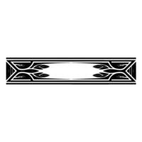 Art Deco Botanical Border, Elegant Element - Leaves vector