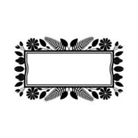 Botanical Frame, Minimalist , Elegant Border vector
