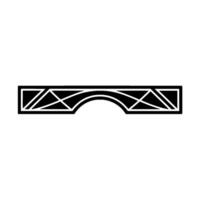 Geometric Bridge , Minimalist vector