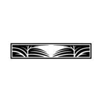 Geometric Grass Border, Minimalist , Elegant Accent vector
