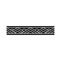Geometric Wave Border, Art Deco Style, Texture vector