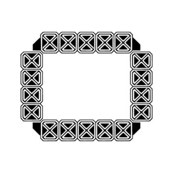 Geometric Lattice Frame, Minimalist vector