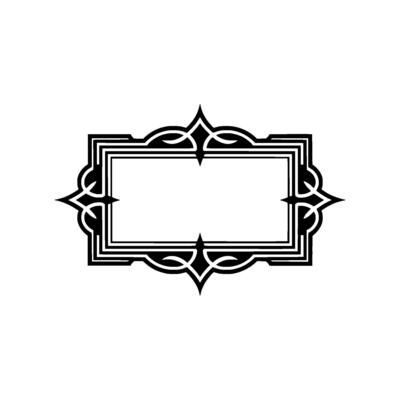 Art Deco Frame, Elegant Border, Vintage , Minimalist, Geometric