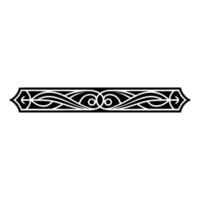 Intricate Celtic Border, Elegant Decorative Element - Linear vector