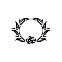 Elegant Floral Wreath, Vintage , Romantic Symbol vector