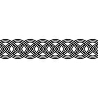 Intricate Celtic Knot Border, Elegant Pattern, Weaving vector