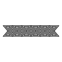 Geometric Deco Border, Minimalist Pattern, alternate version 38 vector