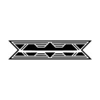 Geometric Zenith Abstract Black White vector