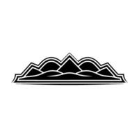 Minimalist Mountain Silhouette, Serene Horizon, Mountains vector