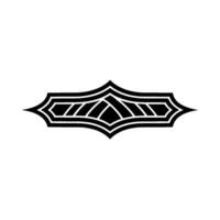 Geometric Crest, Minimalist Emblem, Dark Silhouette vector