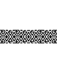 Geometric Tribal Border, Minimalist, alternate version 115 vector