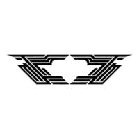 Geometric Z-Form, Dynamic Lines, Modern Emblem vector