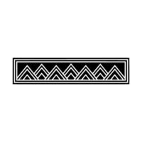 Geometric Deco Border, Minimalist - Rectangle vector