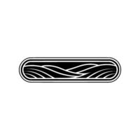 Abstract Landscape Emblem, Minimalist Wave, Geometric vector