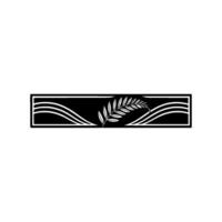 Geometric Palm Border, Modern Minimalism, Elegant vector