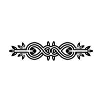 Elegant Celtic Knot Border, Vintage Element vector