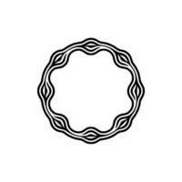 Abstract Celtic Circle, Minimalist , Circular Frame vector