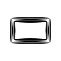 Dynamic Brushstroke Frame, Modern Minimalist vector